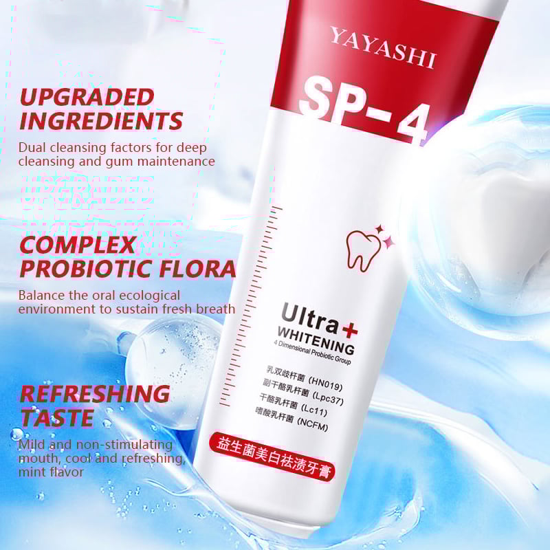 🔥2023 HOT SALE🔥 -  YAYASHI SP-4TM Probiotic Whitening Toothpaste
