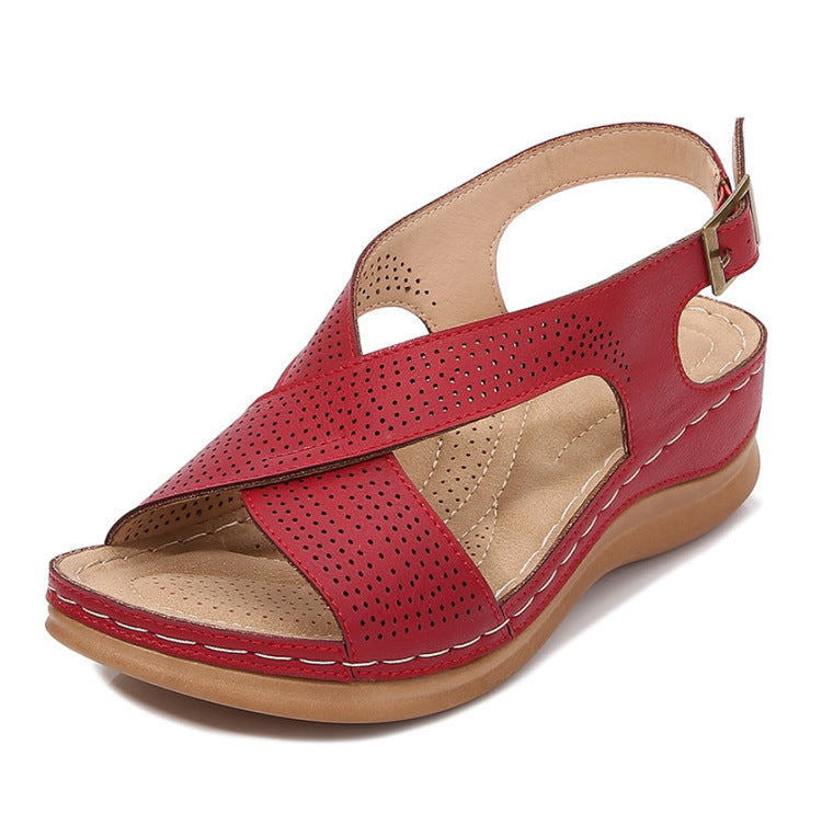 Solid Color Casual Women's Sandals-ABOXUN