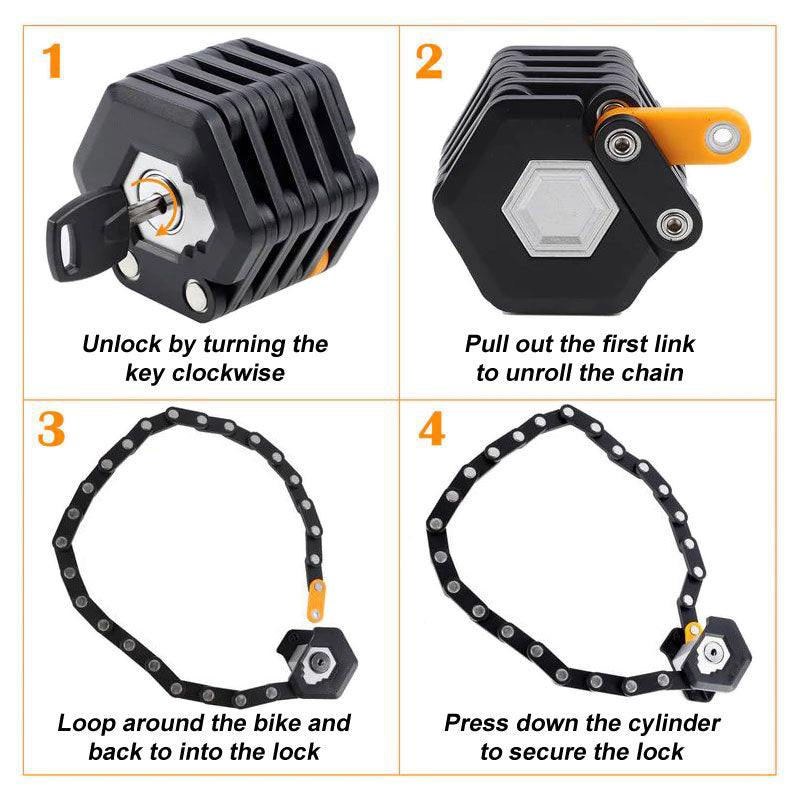 The bicycle lock Security Tool-ABOXUN