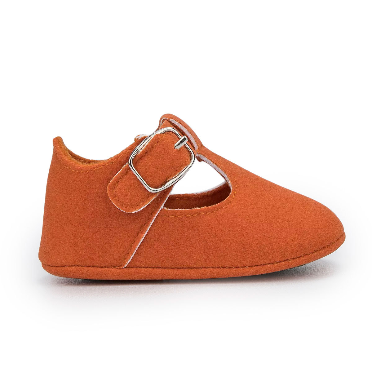Faux Deerskin Rubber Soles Soft Baby Girls Shoes Wholesale-JZ Baby