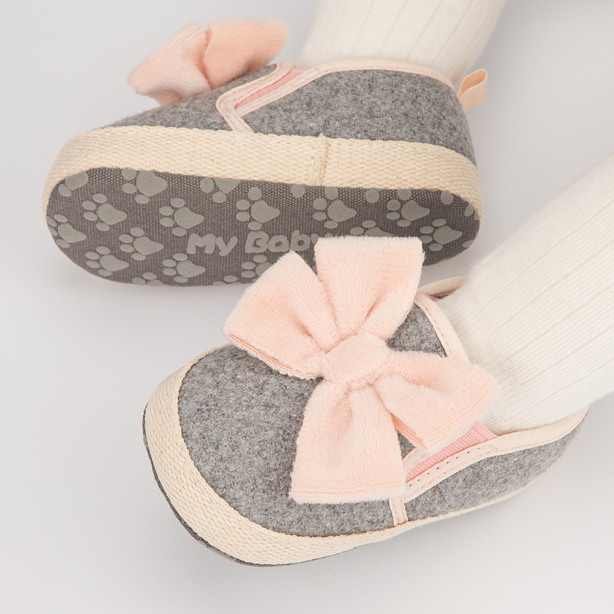 Bow-knot Bling Bling Hook&Loop Baby Dress Shoes Wholesale-JZ Baby