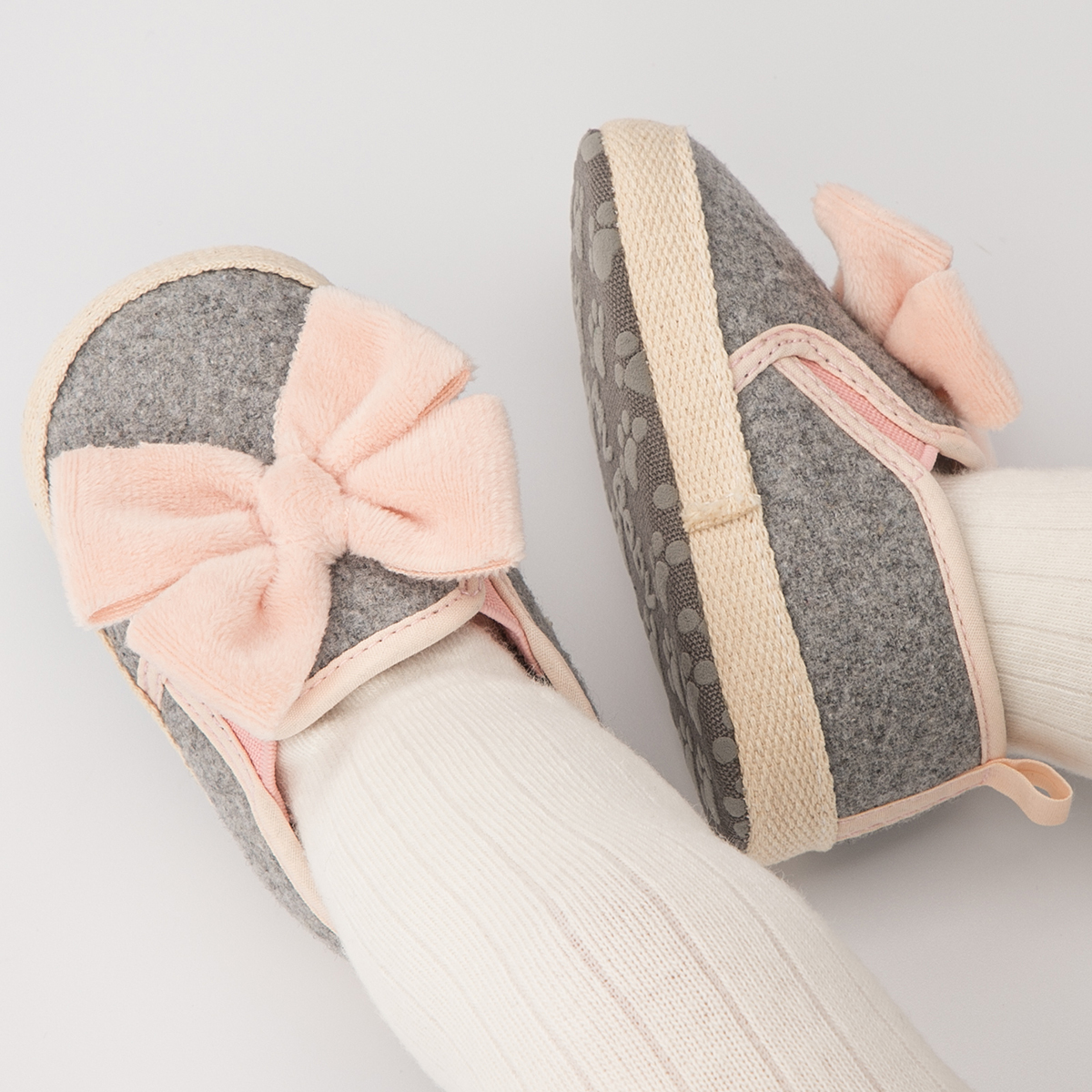 Bow-knot Bling Bling Hook&Loop Baby Dress Shoes Wholesale-JZ Baby