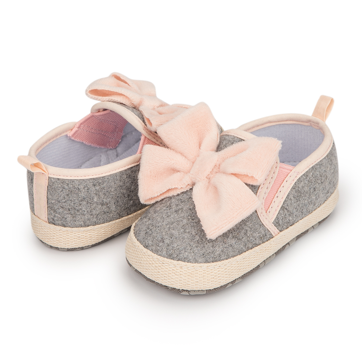 Bow-knot Bling Bling Hook&Loop Baby Dress Shoes Wholesale-JZ Baby