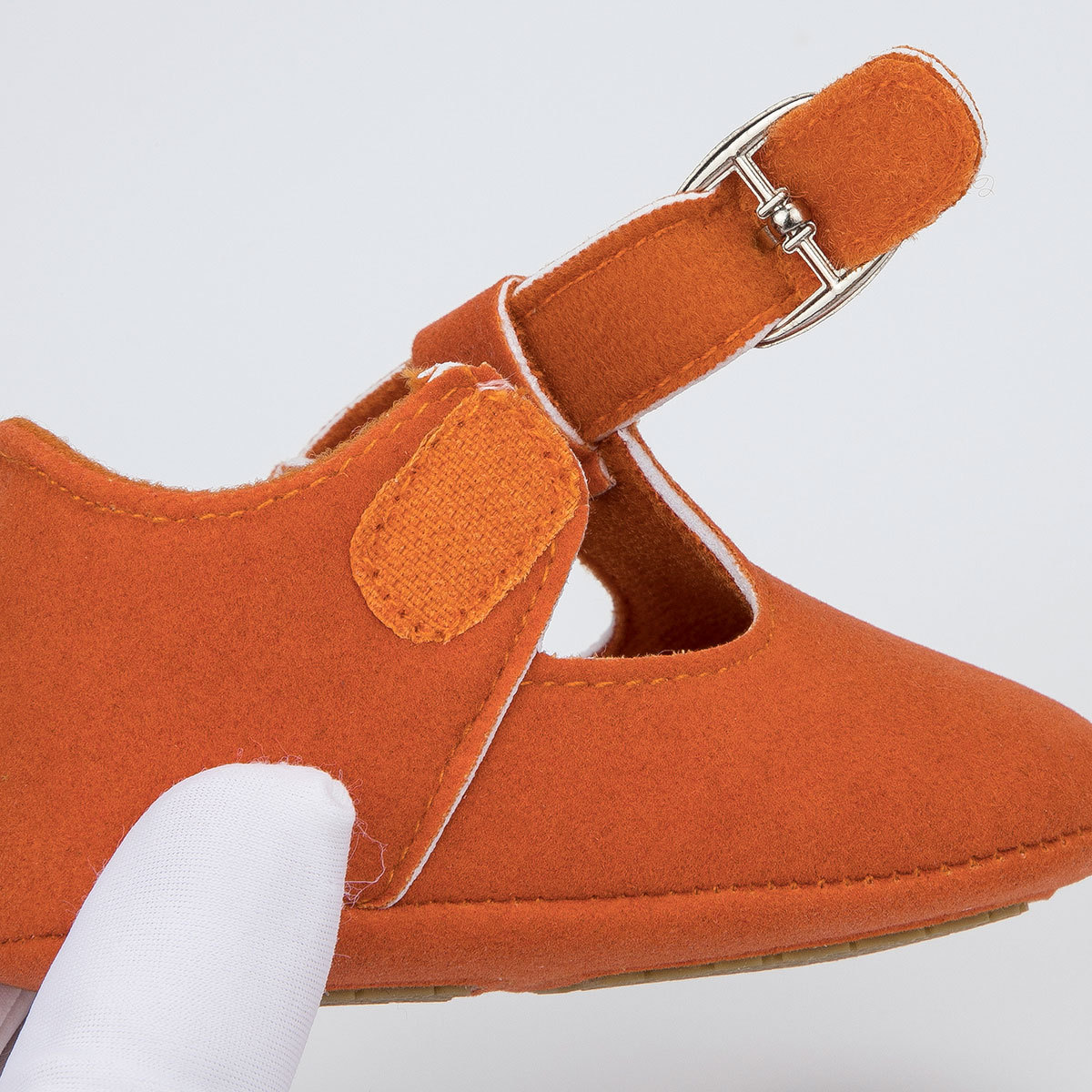 Faux Deerskin Rubber Soles Soft Baby Girls Shoes Wholesale-JZ Baby