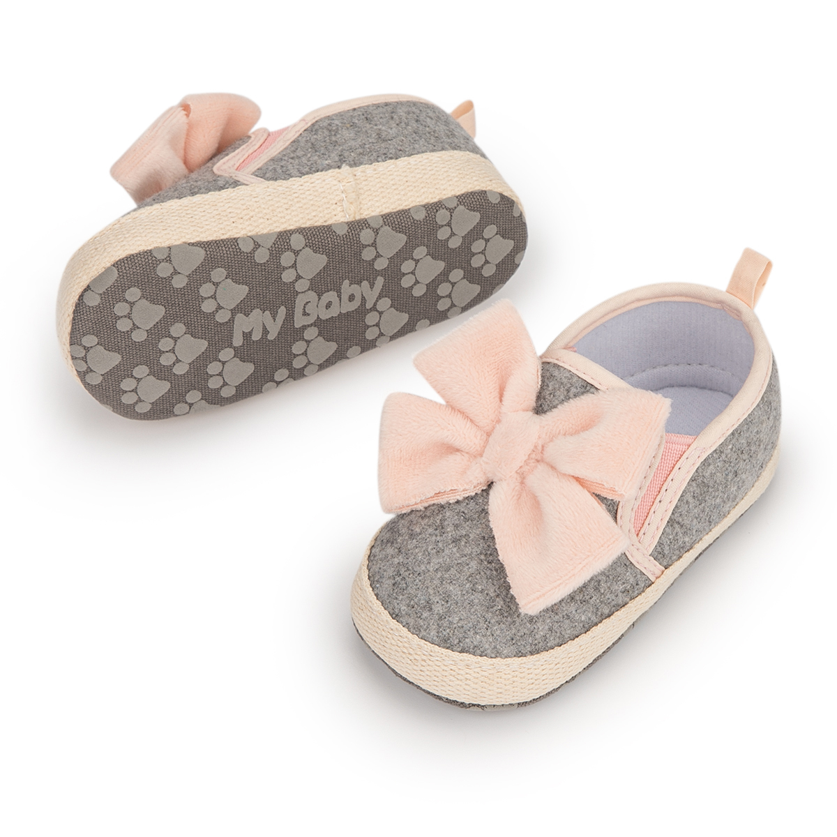 Bow-knot Bling Bling Hook&Loop Baby Dress Shoes Wholesale-JZ Baby
