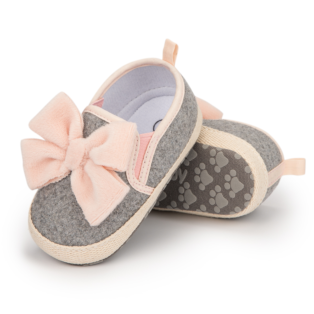 Bow-knot Bling Bling Hook&Loop Baby Dress Shoes Wholesale-JZ Baby