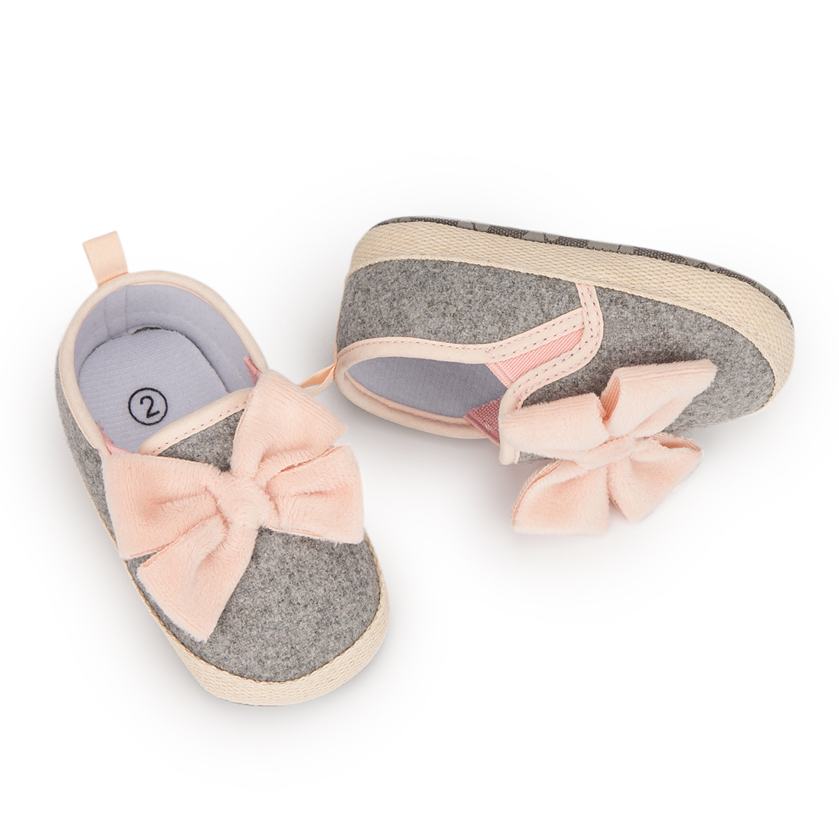 Bow-knot Bling Bling Hook&Loop Baby Dress Shoes Wholesale-JZ Baby