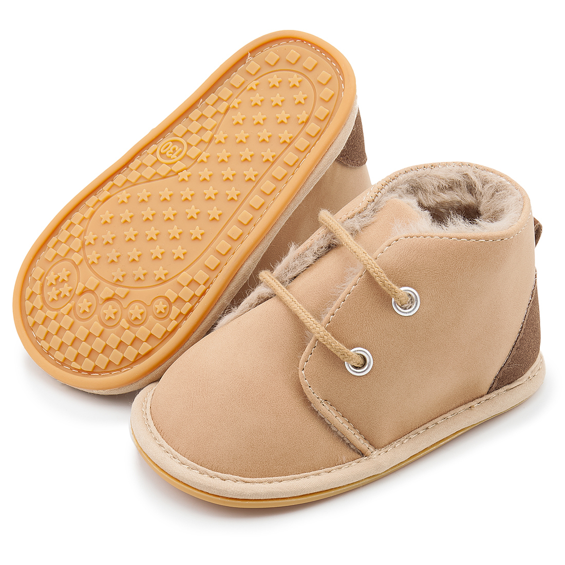 Winter Faux Deerskin Anti-Slip Soft Sole Baby Boots Wholesale-JZ Baby