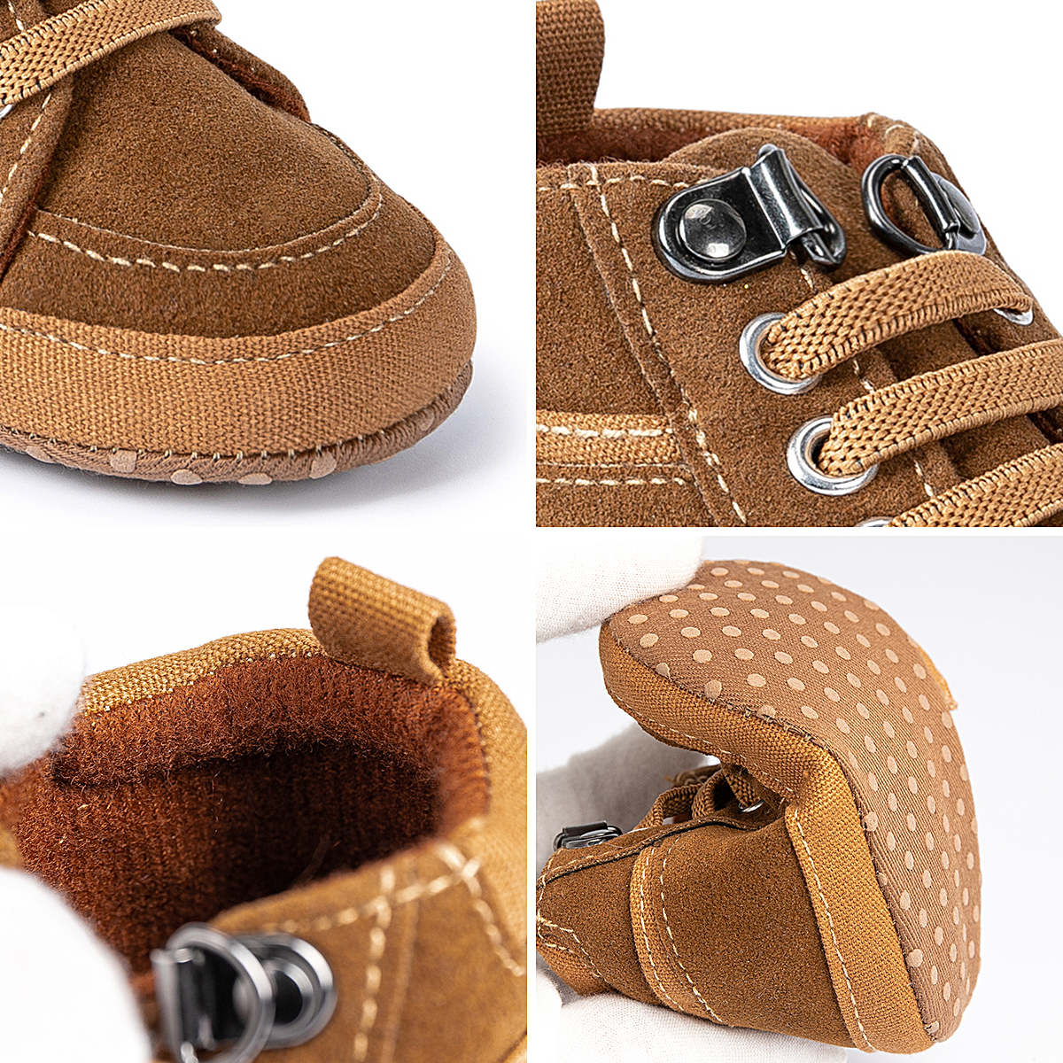 Indoor Cotton Fabric Soft Sole Infant Baby Walking Shoes Wholesale-JZ Baby