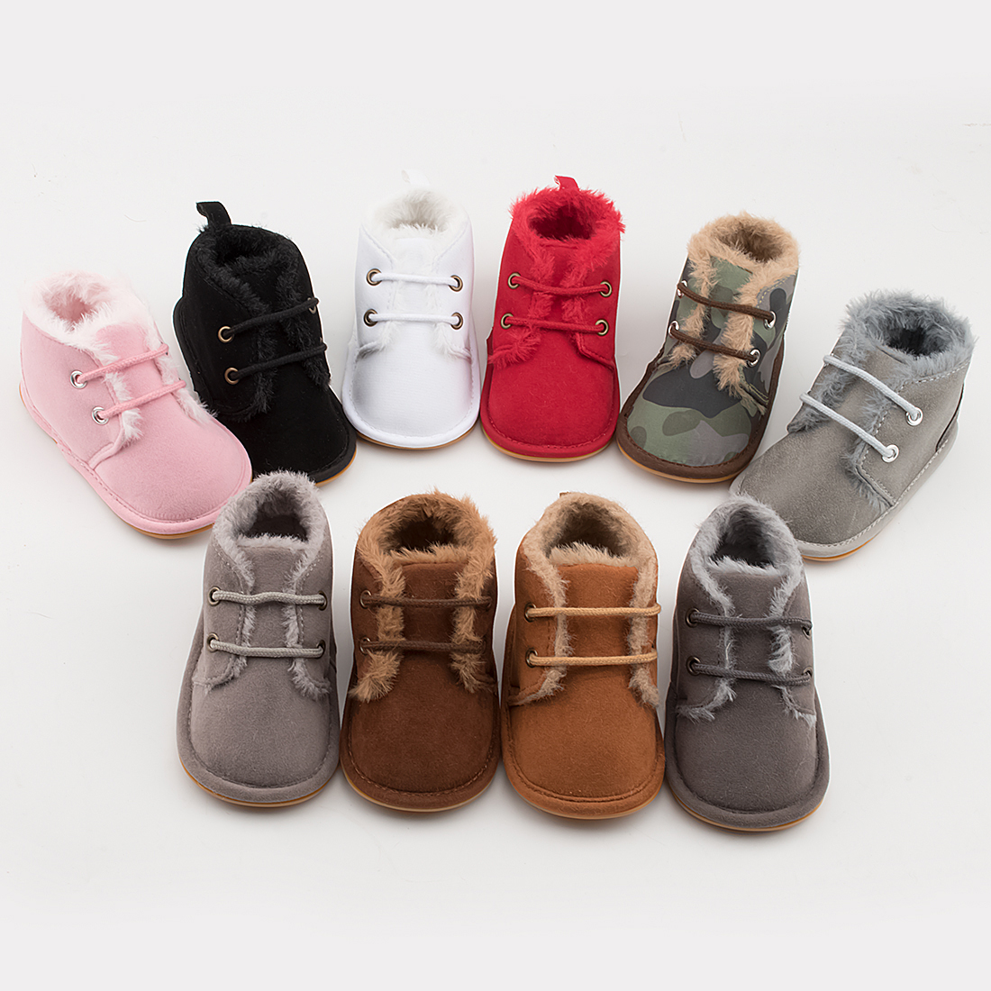 Winter Faux Deerskin Anti-Slip Soft Sole Baby Boots Wholesale-JZ Baby