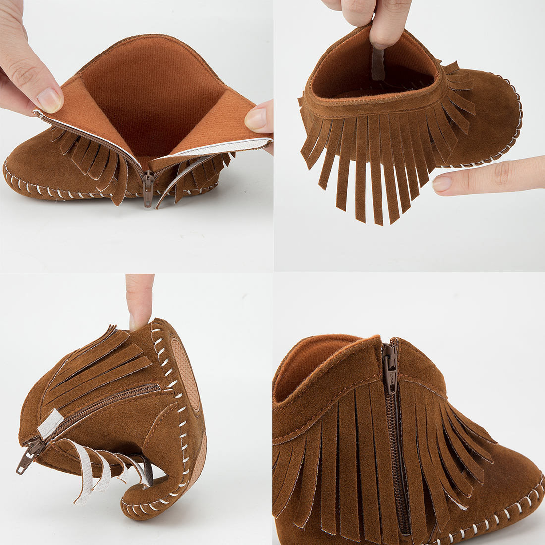 Winter Popular Rubber Sole Flannel Comfortable Baby Boots Wholesale-JZ Baby