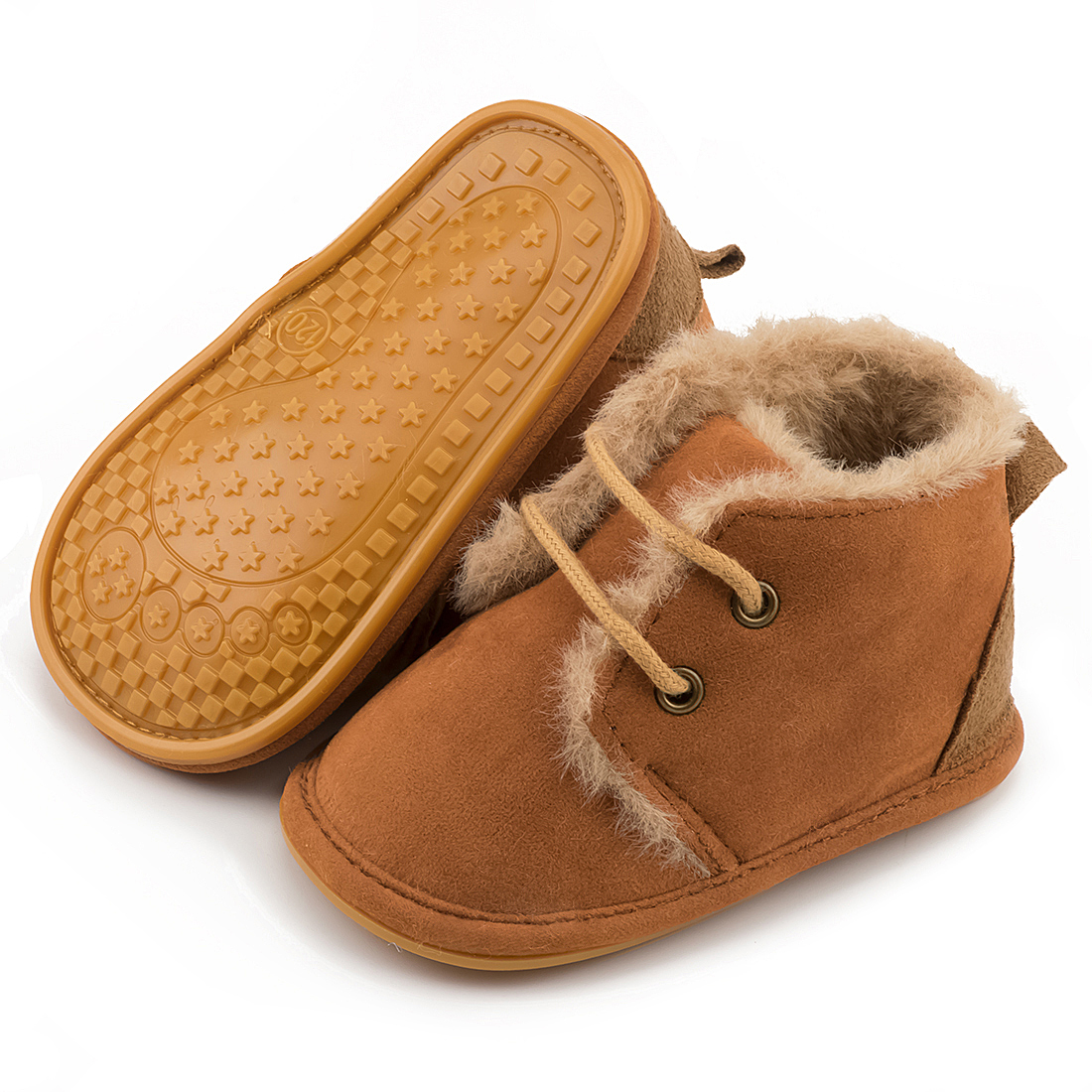 Winter Faux Deerskin Anti-Slip Soft Sole Baby Boots Wholesale-JZ Baby