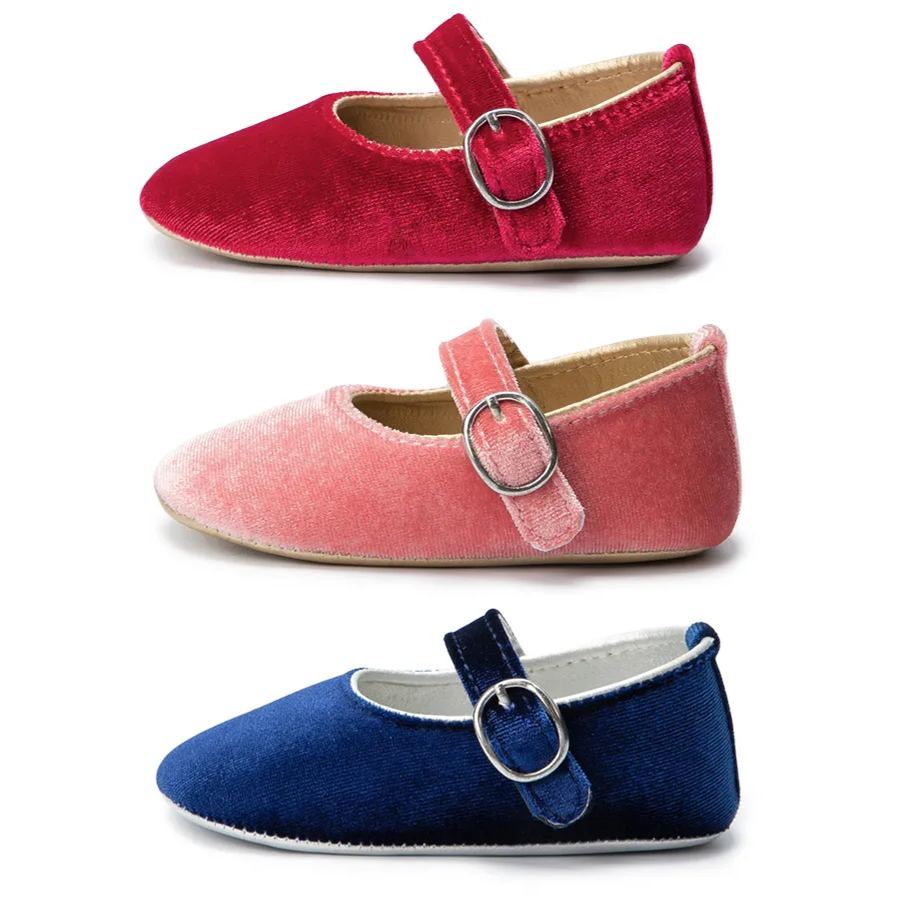 OEM | Light Weight Plush Fabric Baby Dress Shoes-JZ Baby