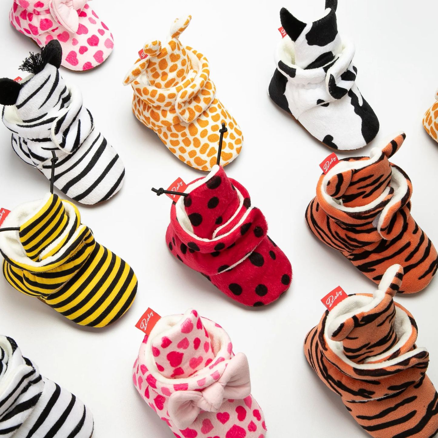 100% Cotton Organic Baby Booties Baby Velcro Booties Wholesale-JZ Baby