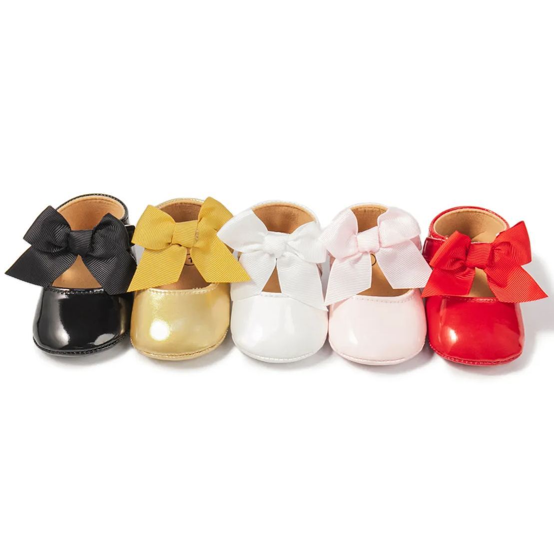 Bow-knot Breathable Organic Baby Dress Shoes Wholesale-JZ Baby