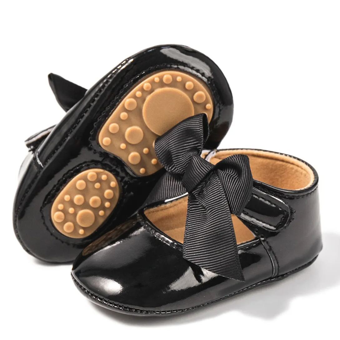 Bow-knot Breathable Organic Baby Dress Shoes Wholesale-JZ Baby