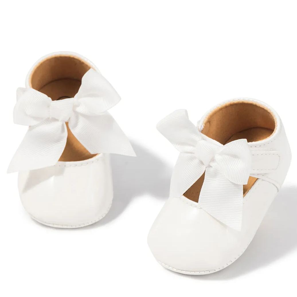Bow-knot Breathable Organic Baby Dress Shoes Wholesale-JZ Baby