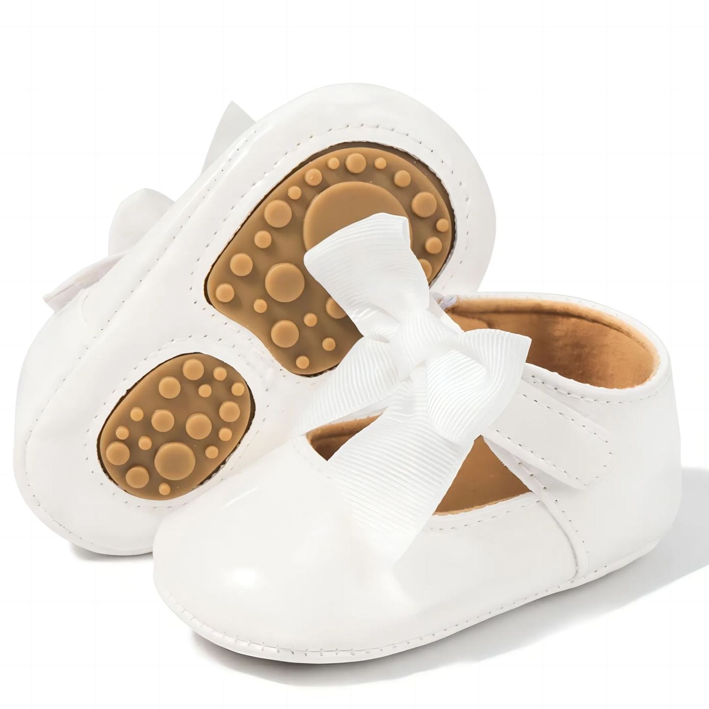 Bow-knot Breathable Organic Baby Dress Shoes Wholesale-JZ Baby