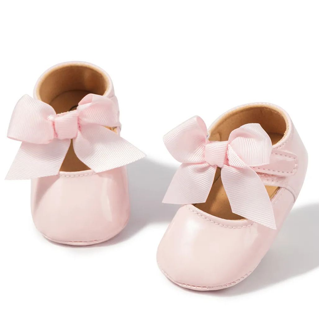 Bow-knot Breathable Organic Baby Dress Shoes Wholesale-JZ Baby