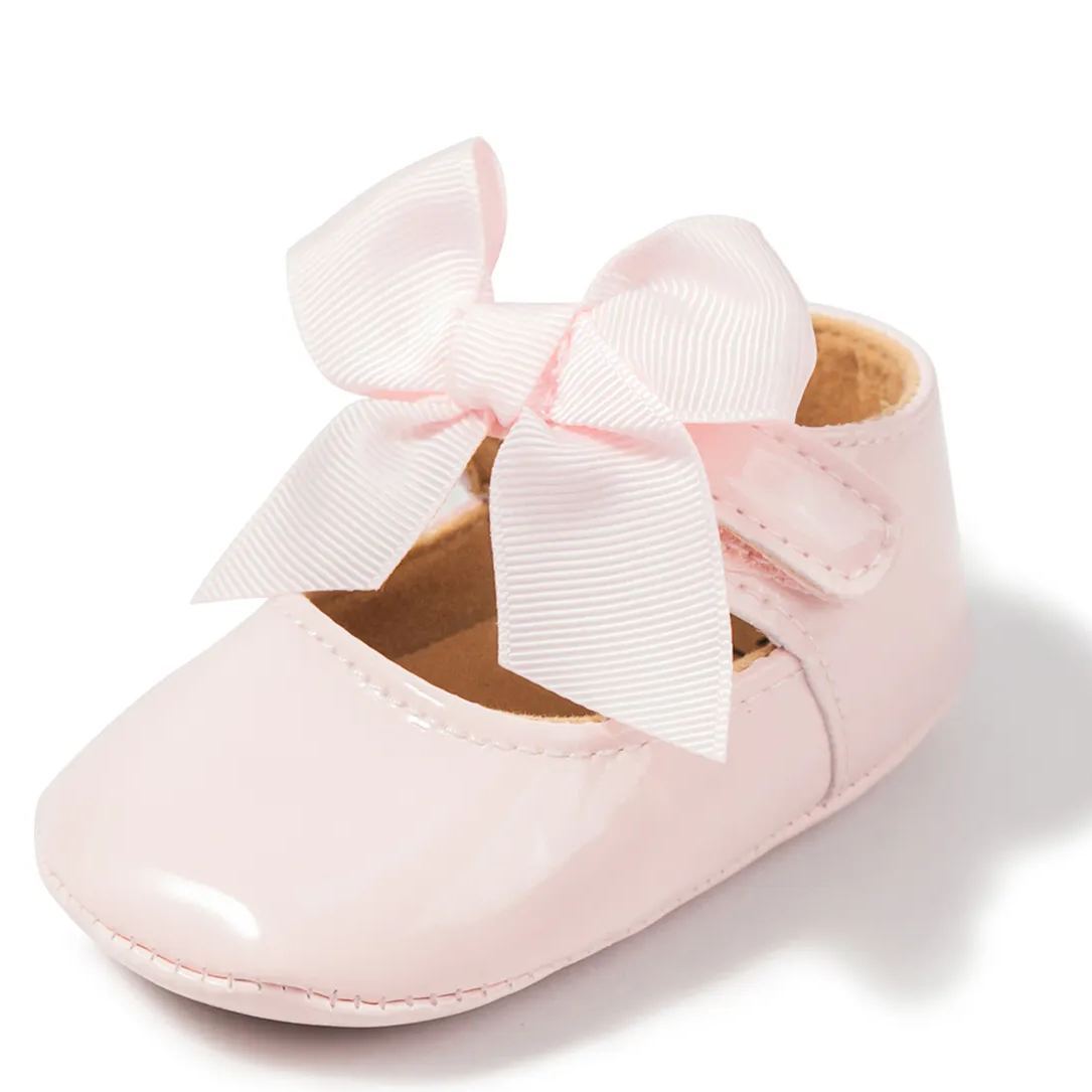 Bow-knot Breathable Organic Baby Dress Shoes Wholesale-JZ Baby