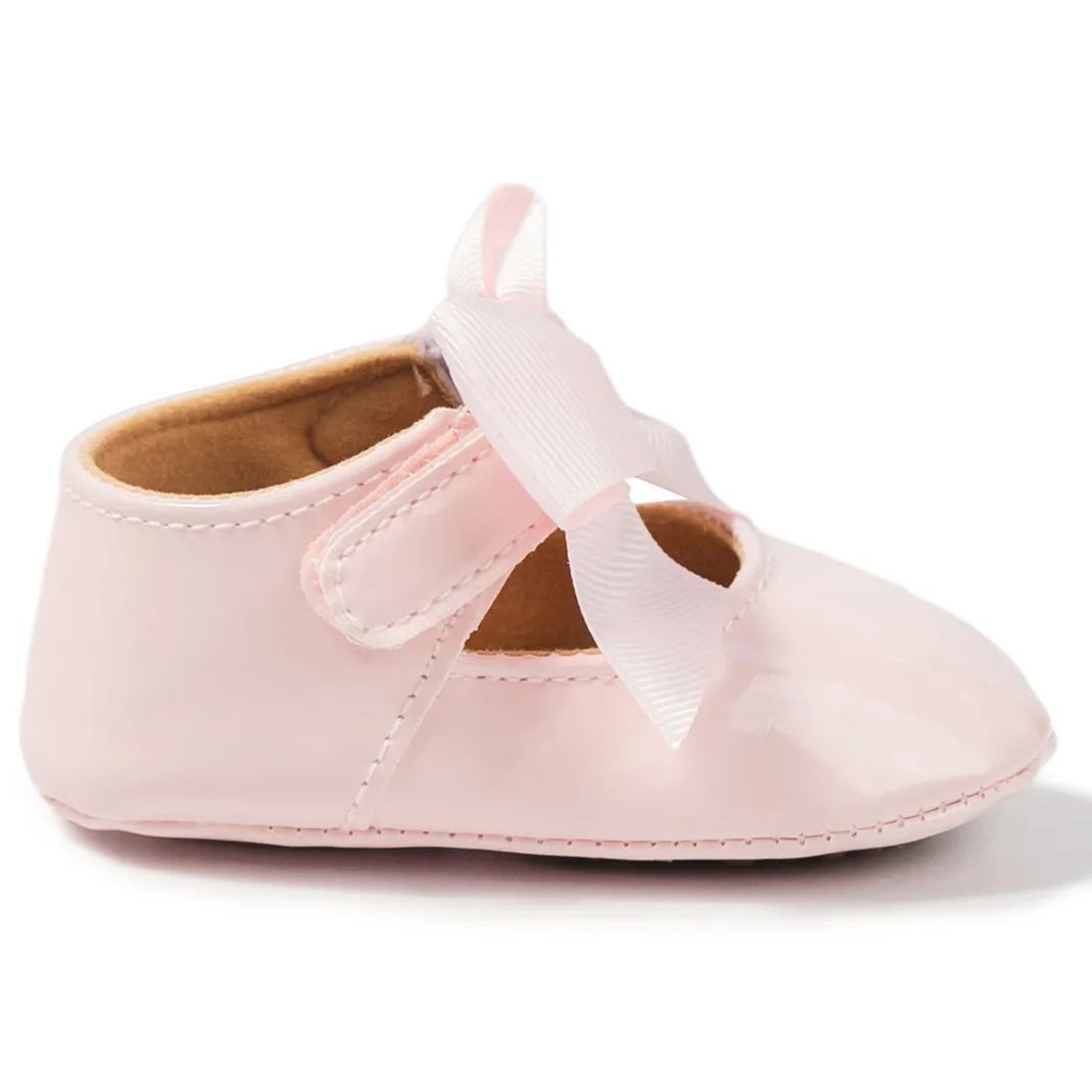 Bow-knot Breathable Organic Baby Dress Shoes Wholesale-JZ Baby