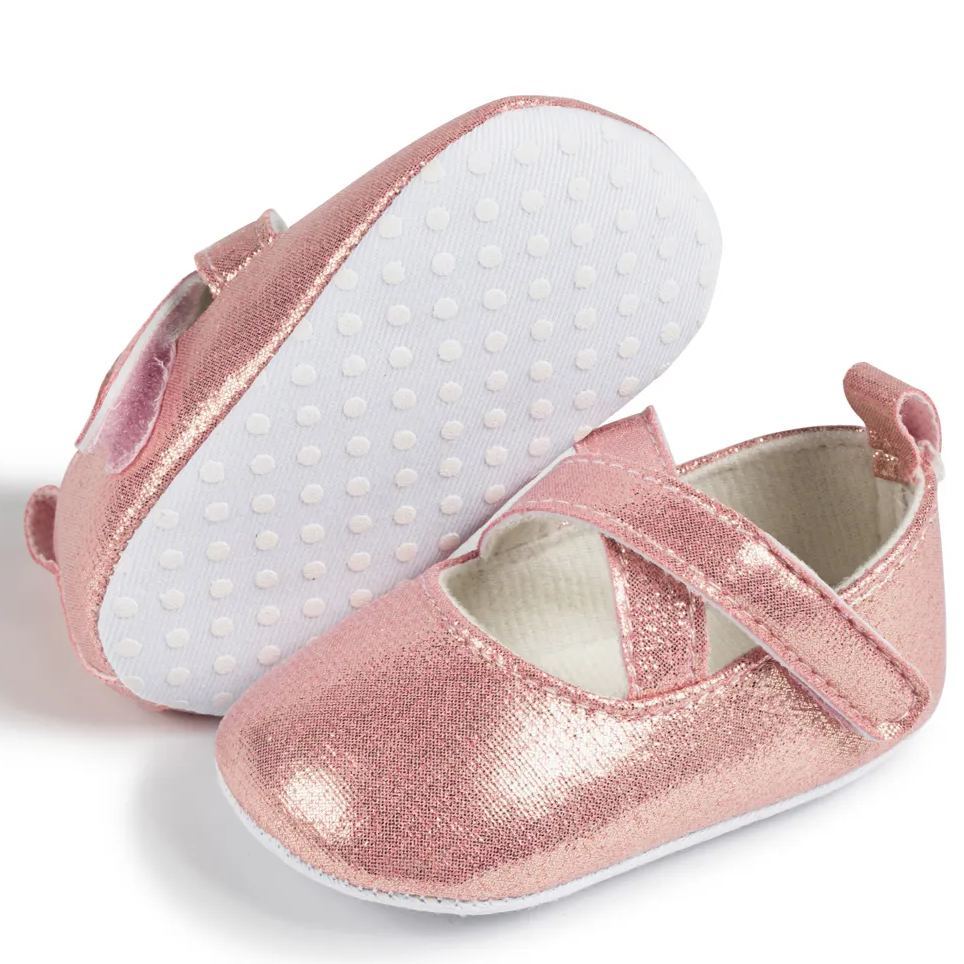 Ballet Flat Dress Shoes Hook&Loop Baby Shoes Wholesale-JZ Baby