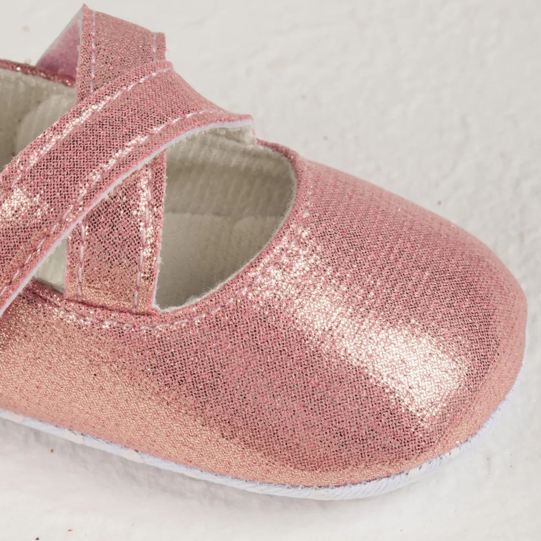 Ballet Flat Dress Shoes Hook&Loop Baby Shoes Wholesale-JZ Baby