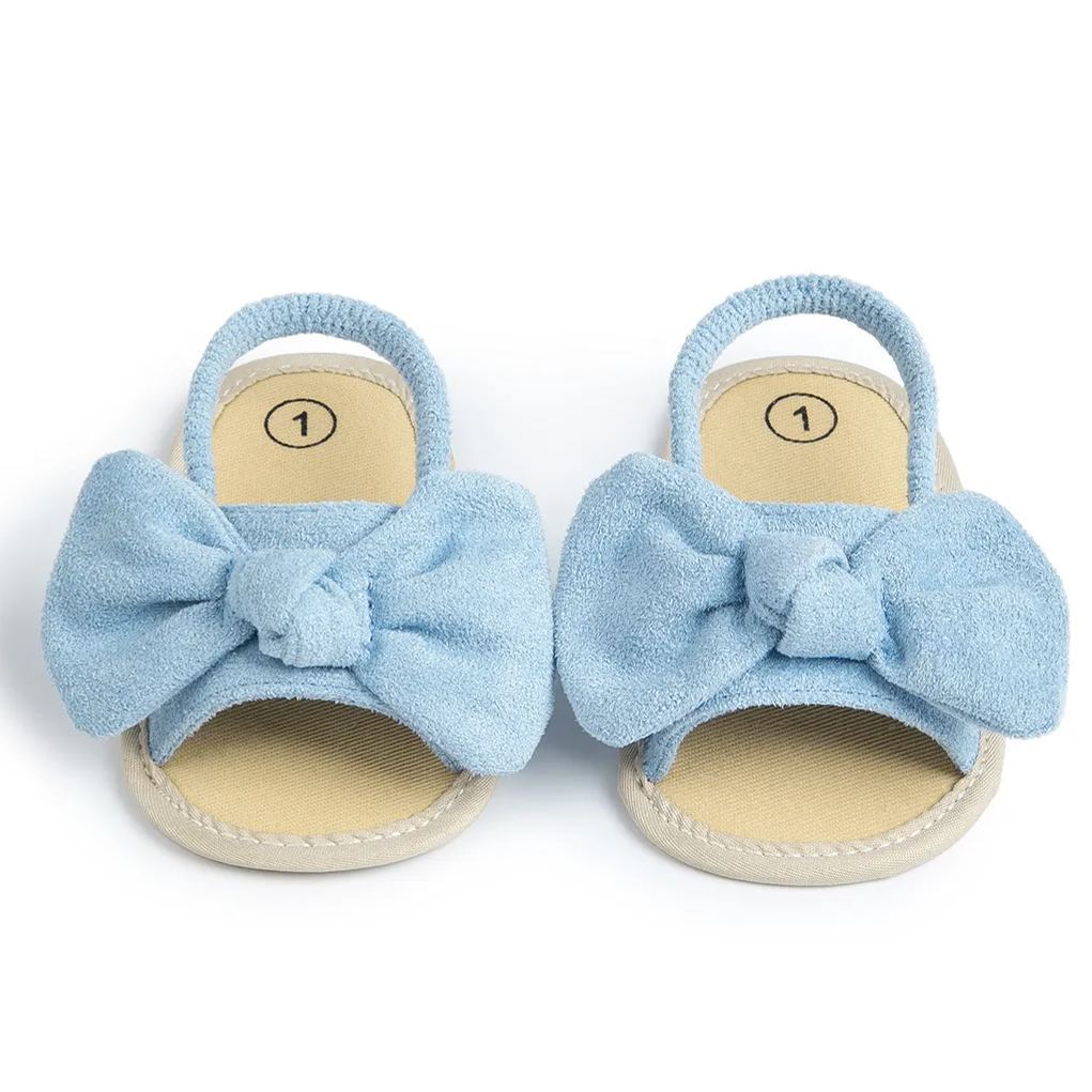 Bow-knot Slippers Breathable Cotton Baby Girl Sandals Wholesale-JZ Baby