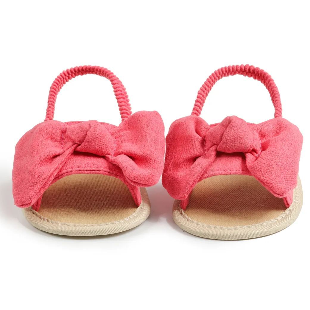 Bow-knot Slippers Breathable Cotton Baby Girl Sandals Wholesale-JZ Baby