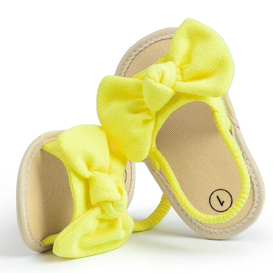 Bow-knot Slippers Breathable Cotton Baby Girl Sandals Wholesale-JZ Baby
