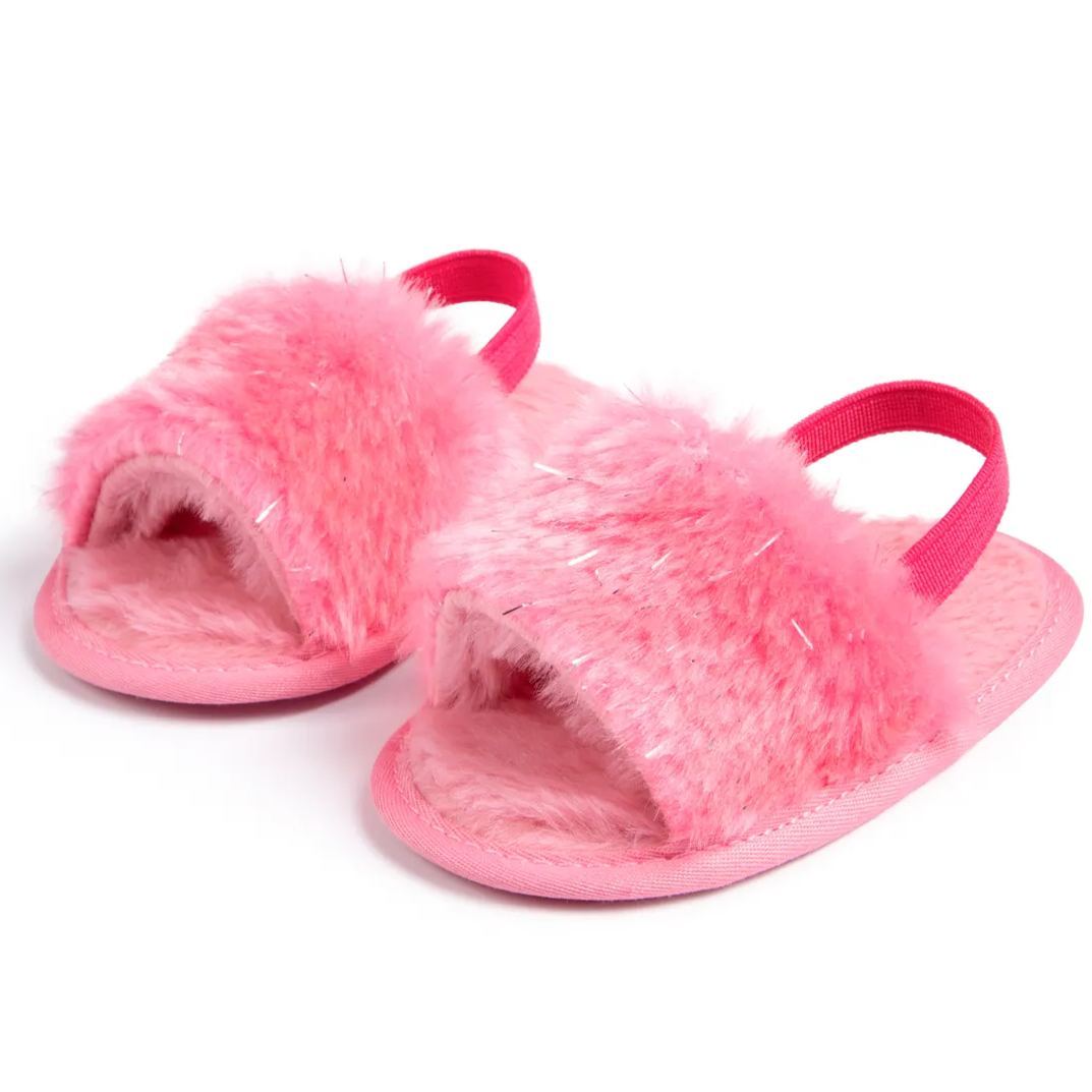 Cotton Fabric Soft Sole Walking Crib Baby Girl Sandals Wholesale-JZ Baby