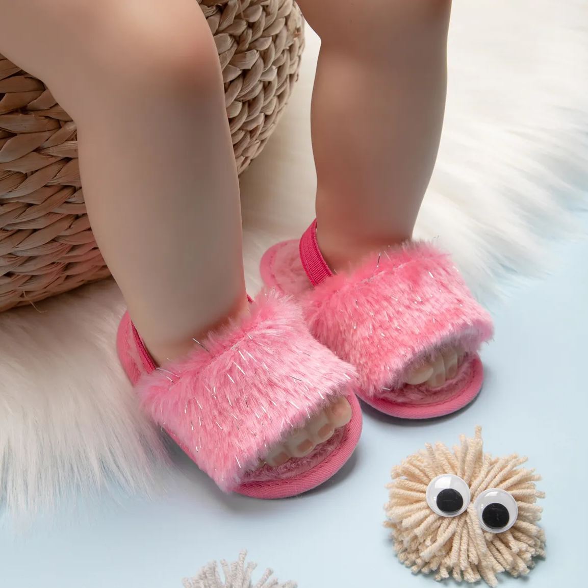 Cotton Fabric Soft Sole Walking Crib Baby Girl Sandals Wholesale-JZ Baby
