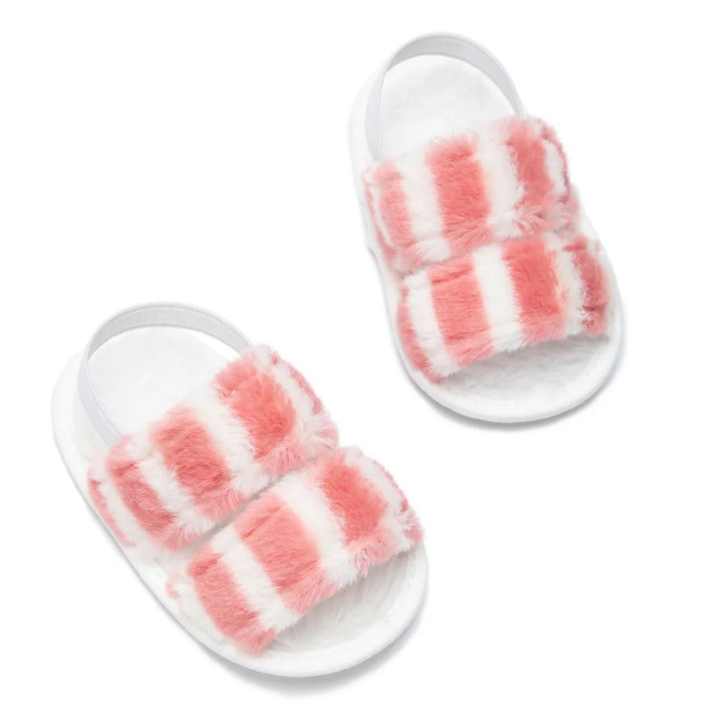 Summer Toddler Fur Stretchy Rear Strap Unisex Baby Sandals Wholesale-JZ Baby