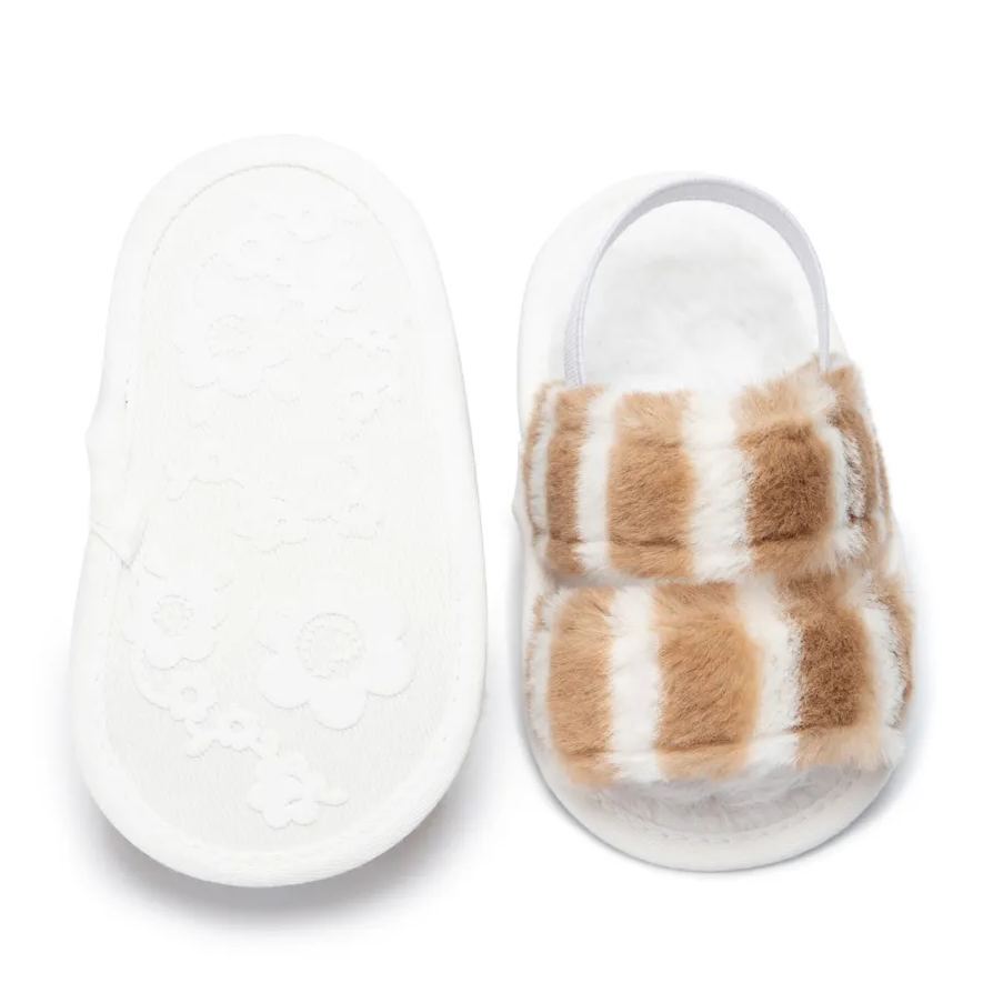 Summer Toddler Fur Stretchy Rear Strap Unisex Baby Sandals Wholesale-JZ Baby