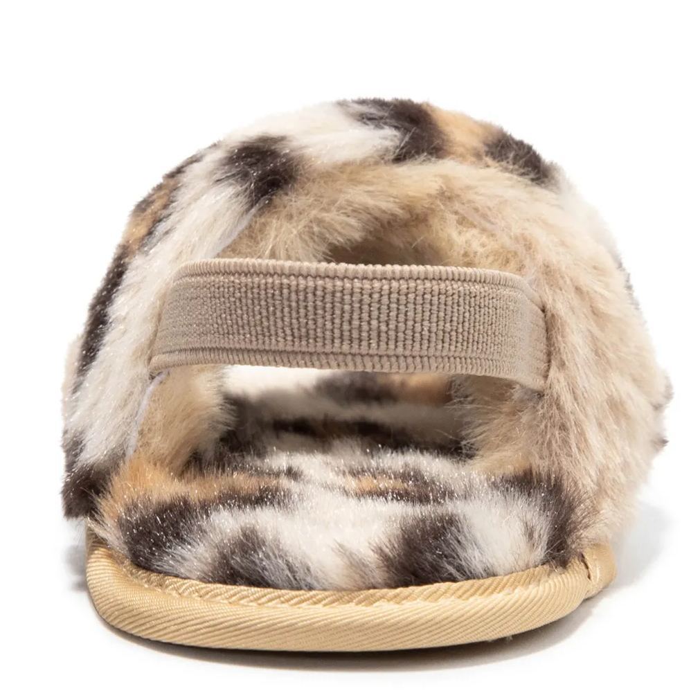 Girls Toddler Soft Supple Fur Stretchy Rear Strap Baby Sandals Wholesale-JZ Baby