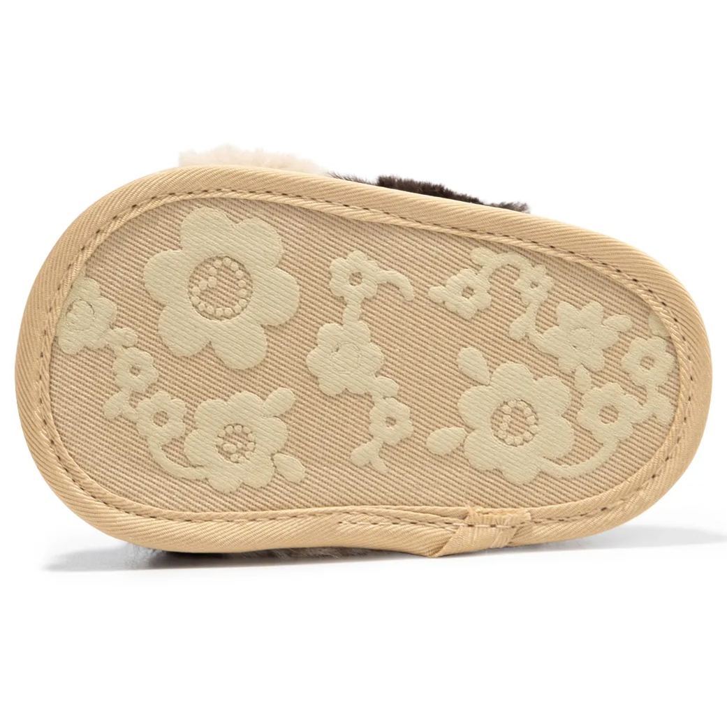 Girls Toddler Soft Supple Fur Stretchy Rear Strap Baby Sandals Wholesale-JZ Baby