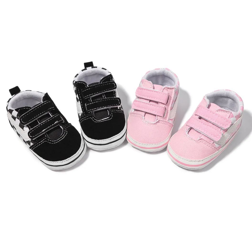 All-season Plaid Denim Baby Sneakers Wholesale-JZ Baby