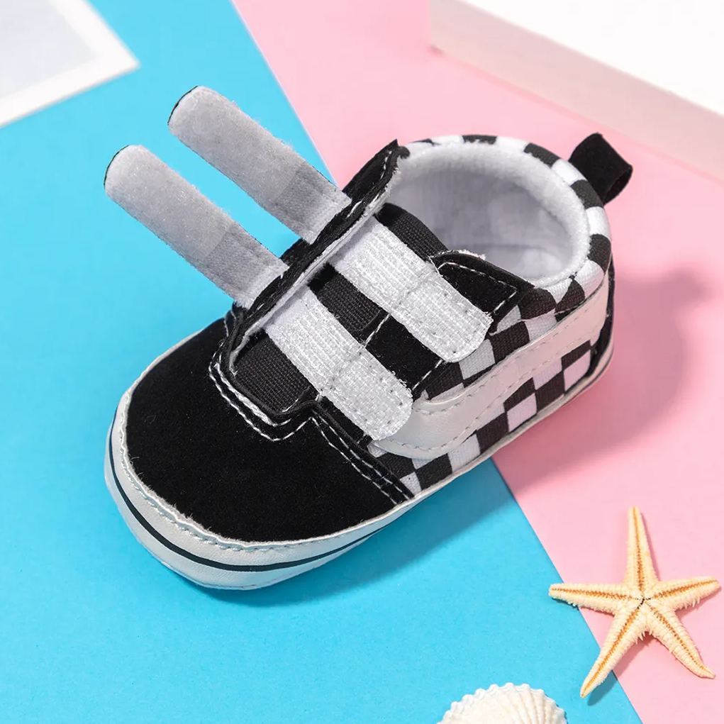 All-season Plaid Denim Baby Sneakers Wholesale-JZ Baby