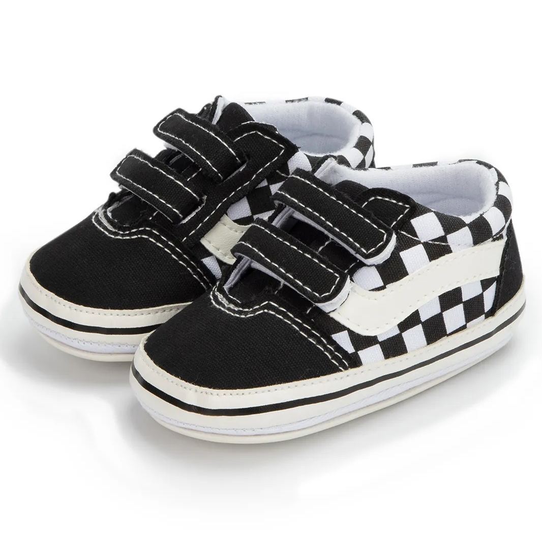 All-season Plaid Denim Baby Sneakers Wholesale-JZ Baby