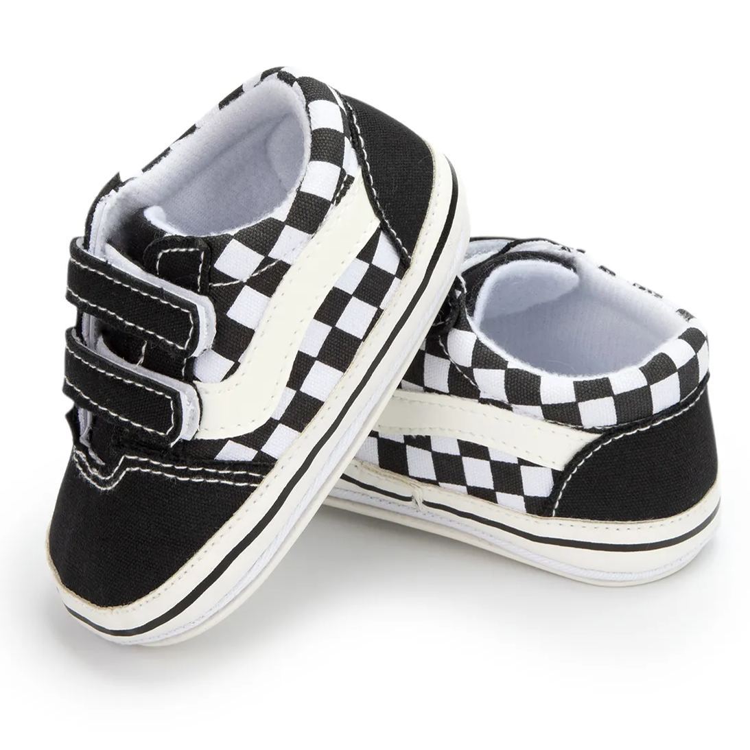 All-season Plaid Denim Baby Sneakers Wholesale-JZ Baby