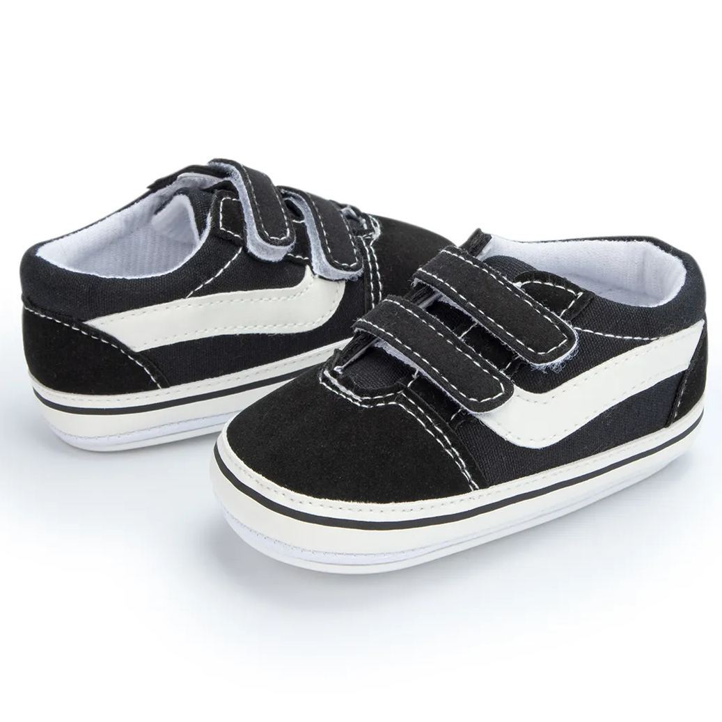 Soft Sole Plaid Denim Baby Sneakers Wholesale-JZ Baby