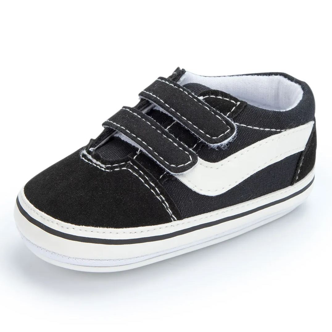Soft Sole Plaid Denim Baby Sneakers Wholesale-JZ Baby