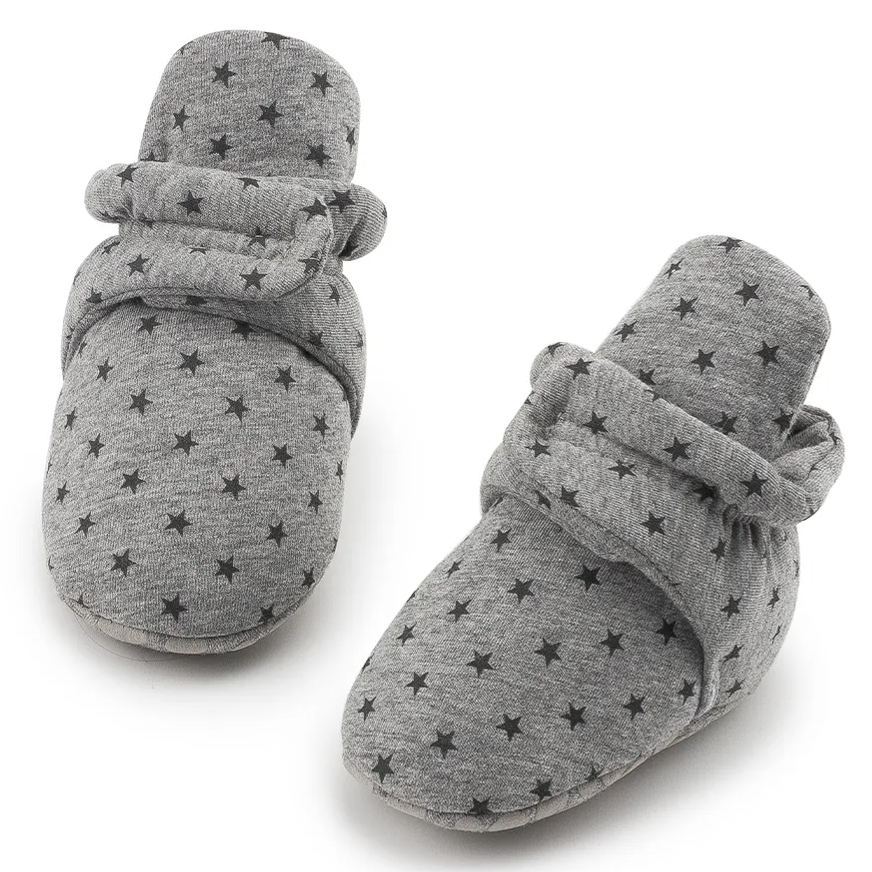 Warm Cotton Fabric Stars Print Baby Boots Booties Wholesale-JZ Baby