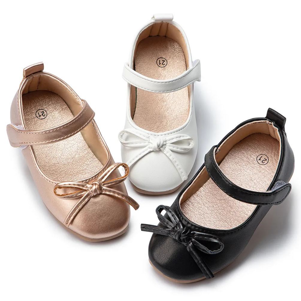 School Rubber Soft Sole Mary Jane Children Shoes-JZ Baby