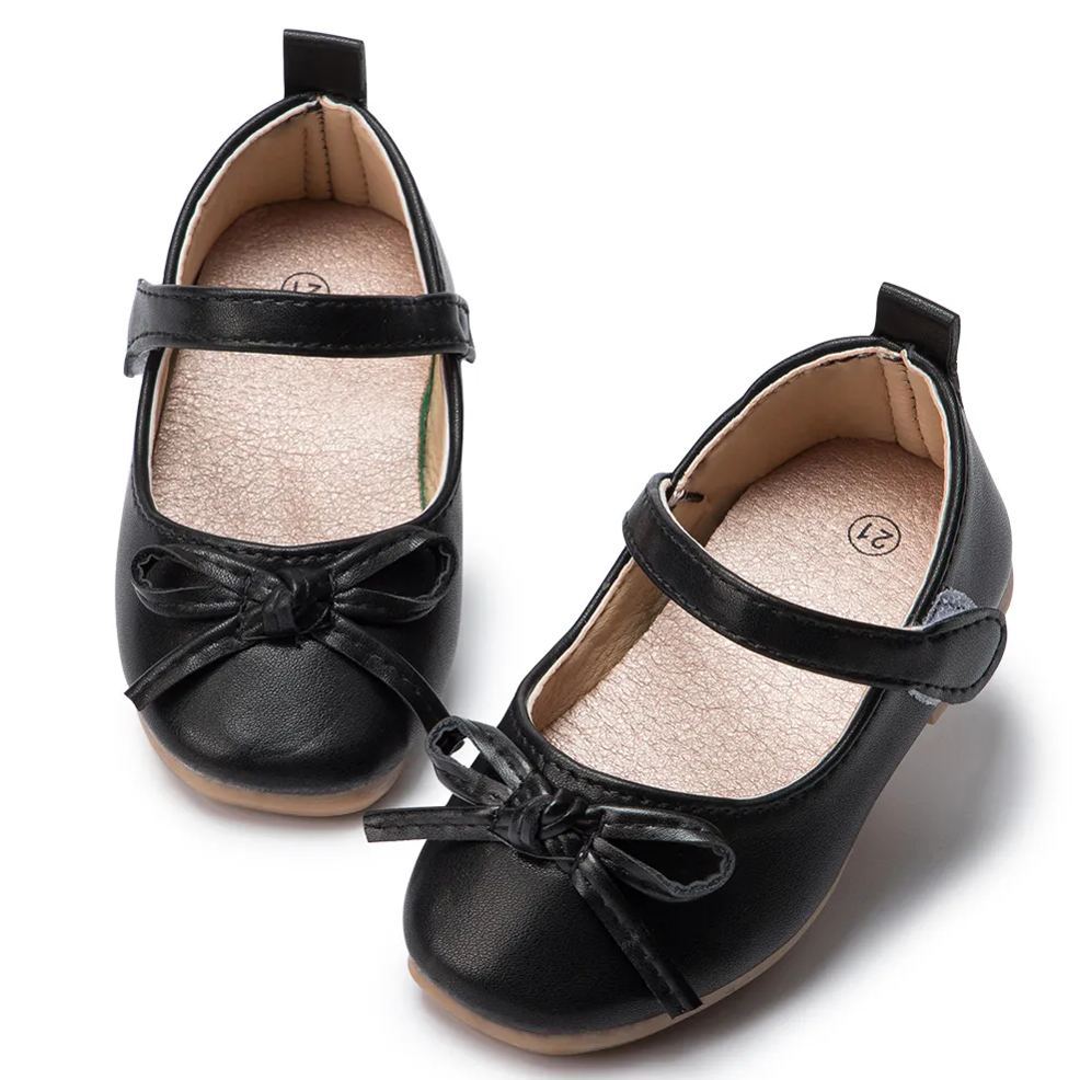 School Rubber Soft Sole Mary Jane Children Shoes-JZ Baby