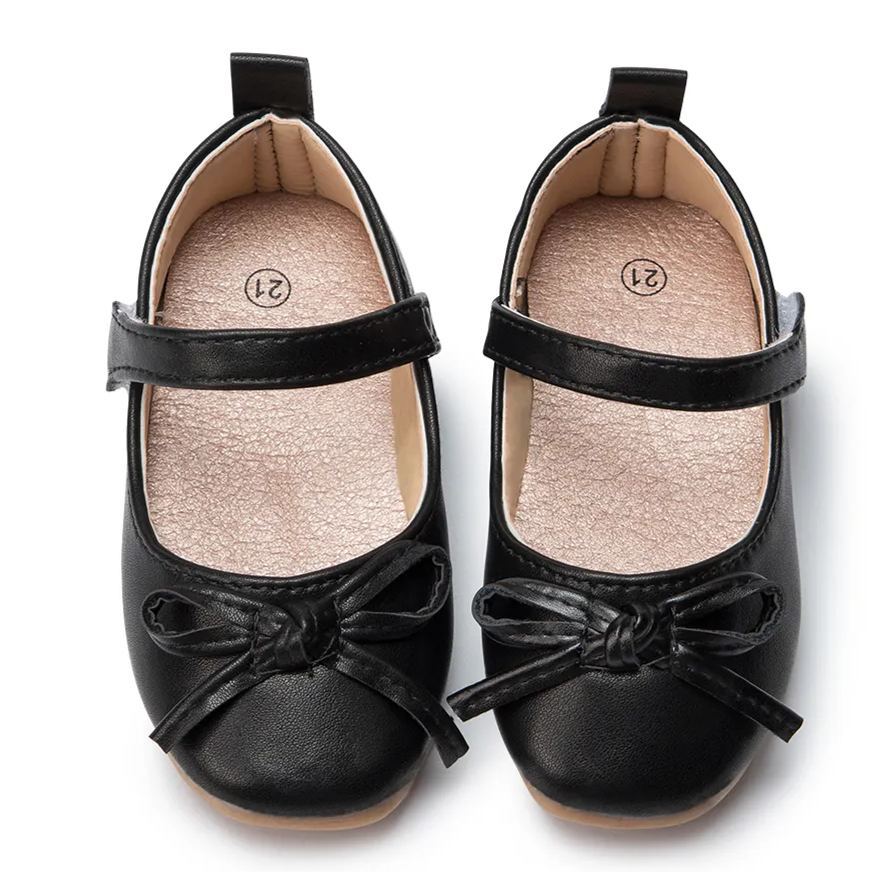 School Rubber Soft Sole Mary Jane Children Shoes-JZ Baby