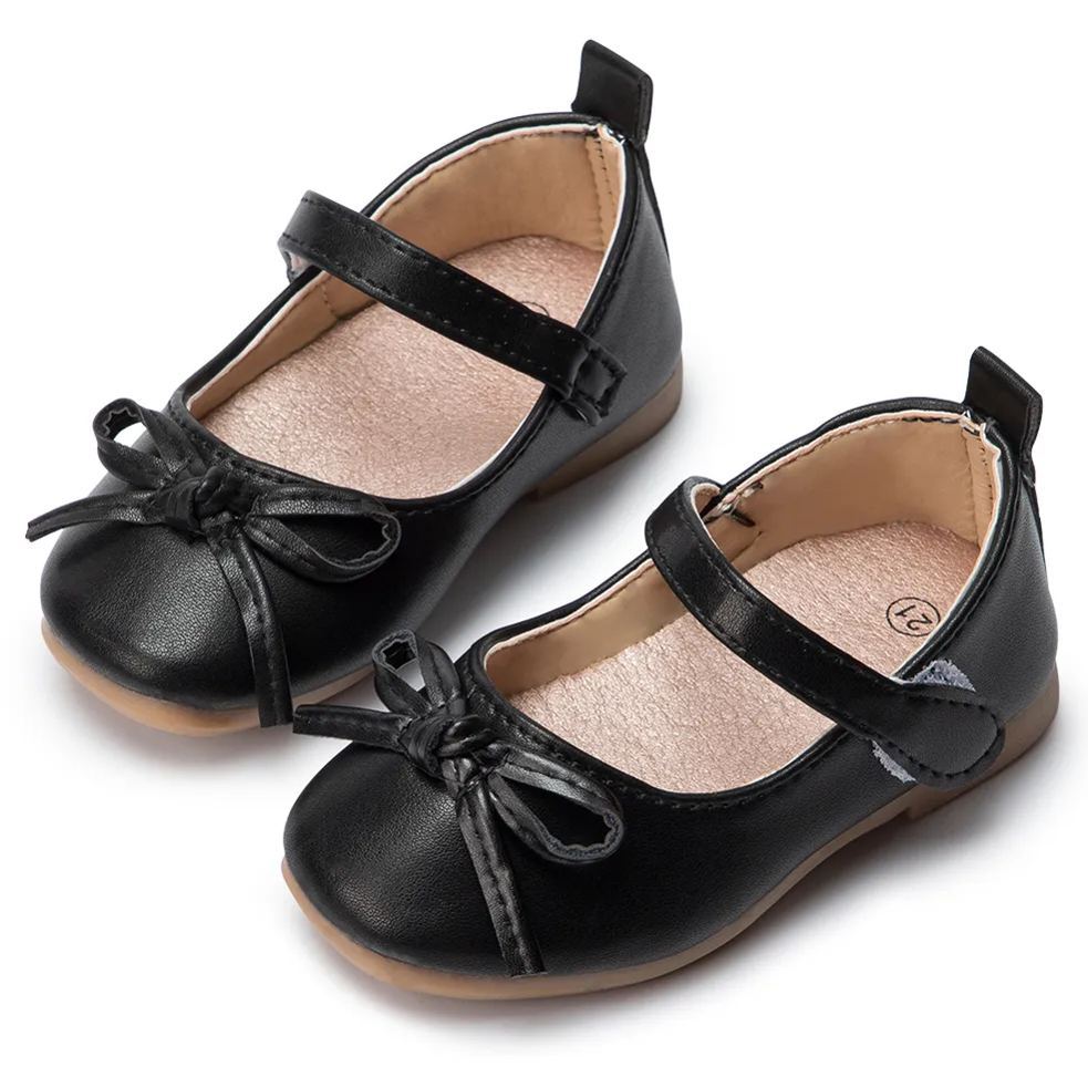 School Rubber Soft Sole Mary Jane Children Shoes-JZ Baby