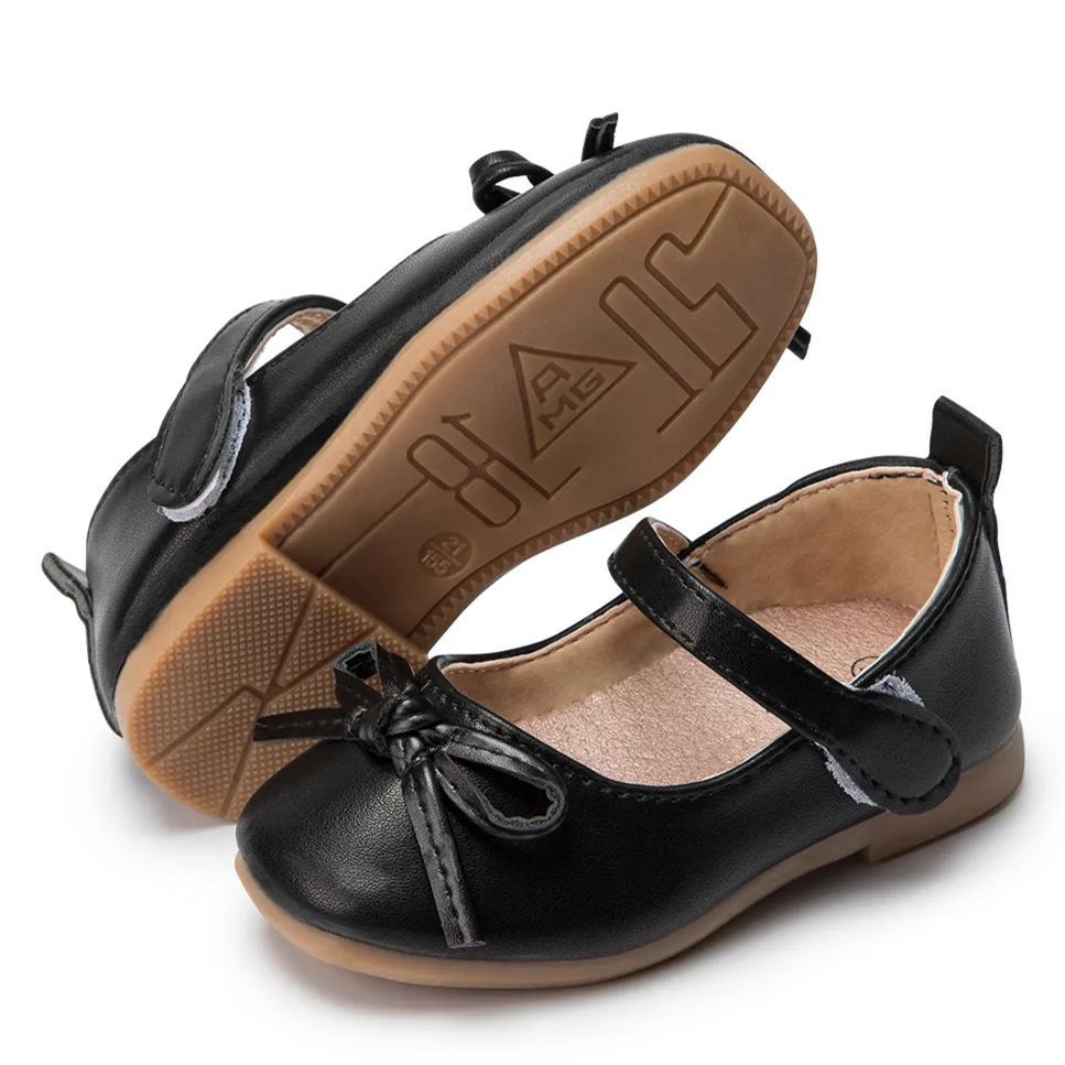 School Rubber Soft Sole Mary Jane Children Shoes-JZ Baby
