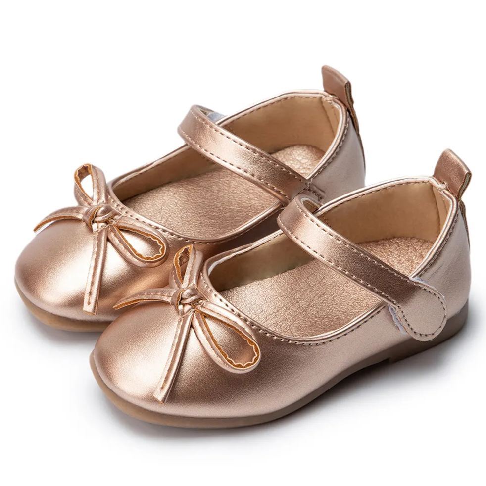 School Rubber Soft Sole Mary Jane Children Shoes-JZ Baby