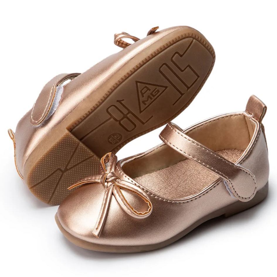 School Rubber Soft Sole Mary Jane Children Shoes-JZ Baby